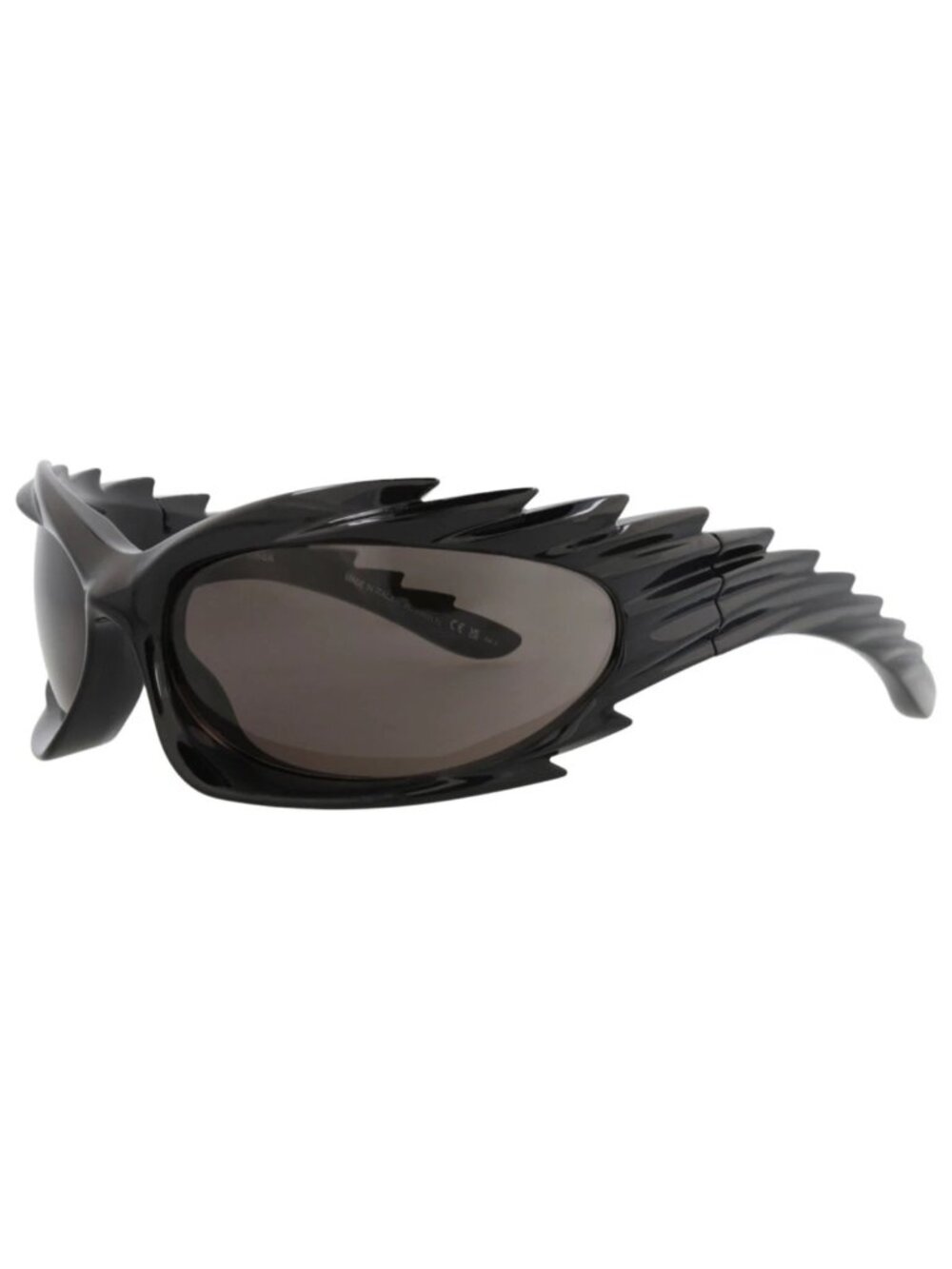 New Balenciaga Women's Sunglasses Shield Wrap Bio Injection Frame Unisex Black